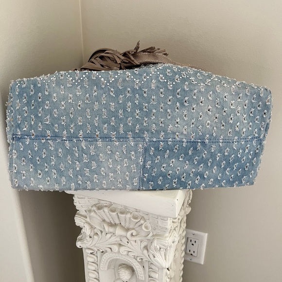 Denim bag Gypsy Tote, hobo, hippie  bag y2k - Picture 4 of 8